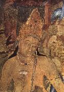 unknow artist Large bodhisattva, cave i Ajanta painting